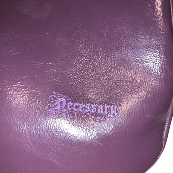 Necessary Objects Purple Faux Leather Handbag 👜 - Picture 7 of 7